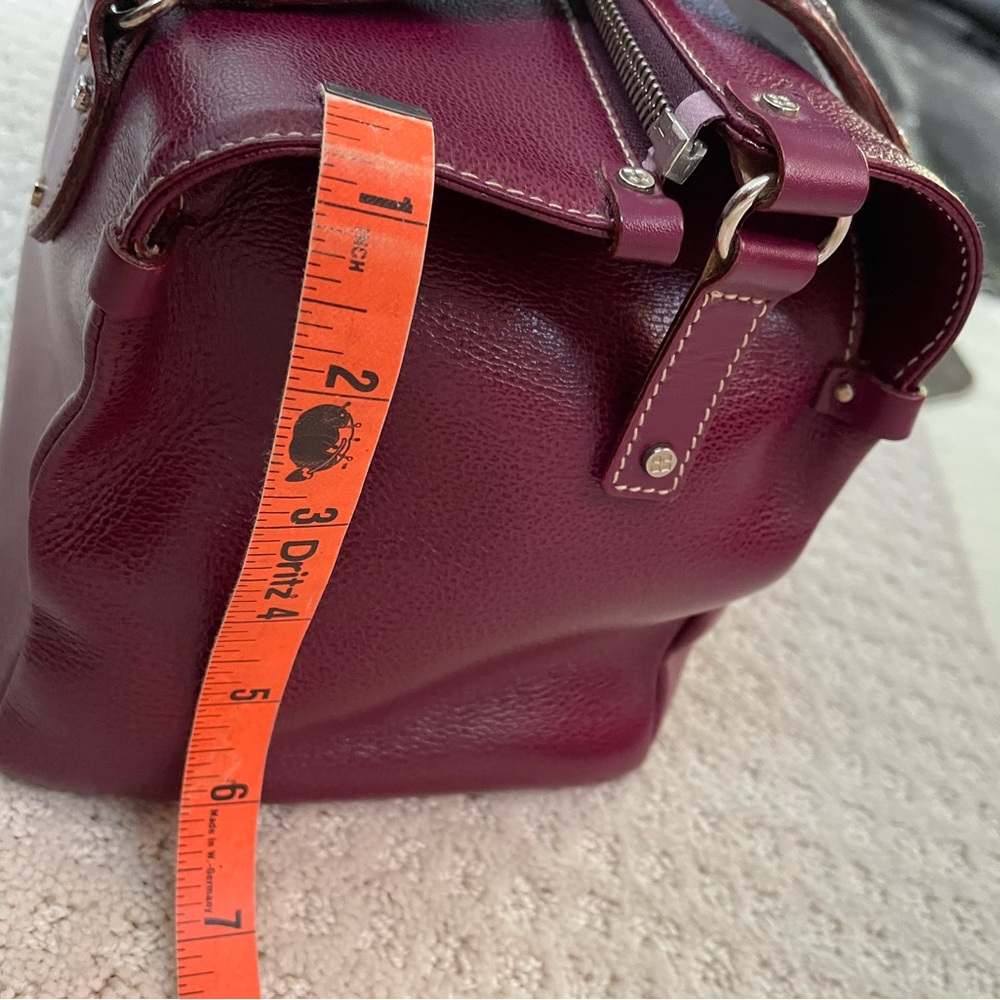 Kate Spade New York Pebble Leather Satchel in Burgundy/red. Vintage vibe - Picture 6 of 15